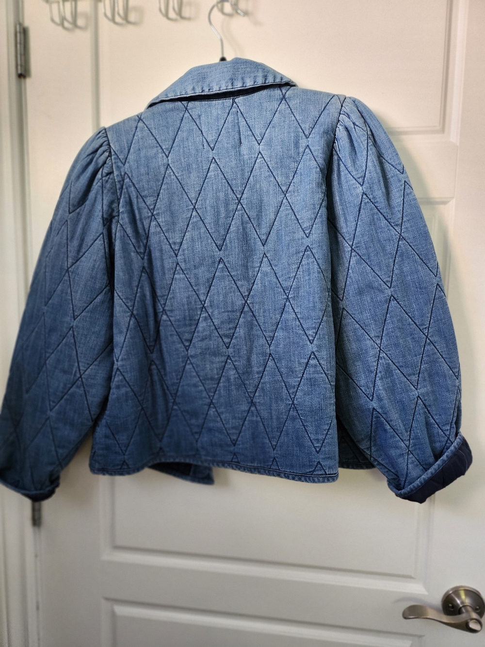 Atelier Rêve Irpoline Quilted Denim Jacket • Medium Blue • Size 34 • NWT - Picture 6 of 6